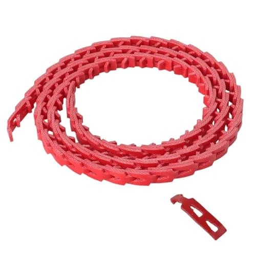 Poweka 1/2-Inch x 5-Feet Adjustable Link Drive V-Belt | Vibration-Free Industrial Transmission Belt thumbnail 1
