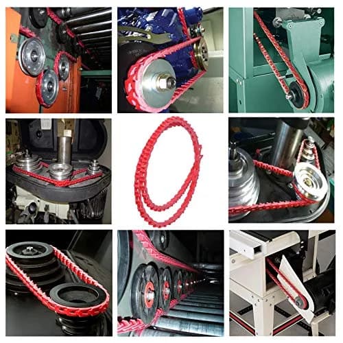 Poweka 1/2-Inch x 5-Feet Adjustable Link Drive V-Belt | Vibration-Free Industrial Transmission Belt thumbnail 6