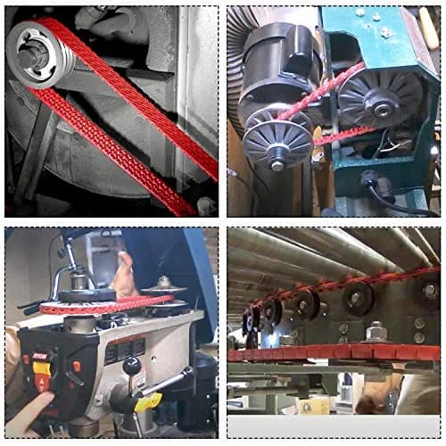 Poweka 1/2-Inch x 5-Feet Adjustable Link Drive V-Belt | Vibration-Free Industrial Transmission Belt thumbnail 7