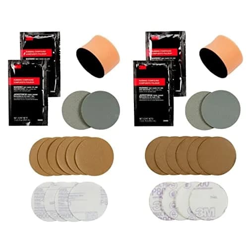 3M Headlight Lens Restoration Kit 2-Pack | Restores Cloudy Yellowed Plastic Lenses thumbnail 1