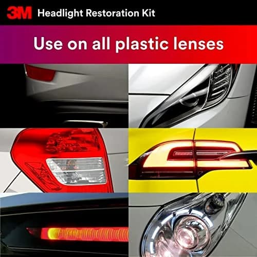3M Headlight Lens Restoration Kit 2-Pack | Restores Cloudy Yellowed Plastic Lenses thumbnail 9