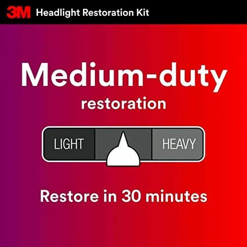 3M Headlight Lens Restoration Kit 2-Pack | Restores Cloudy Yellowed Plastic Lenses thumbnail 3
