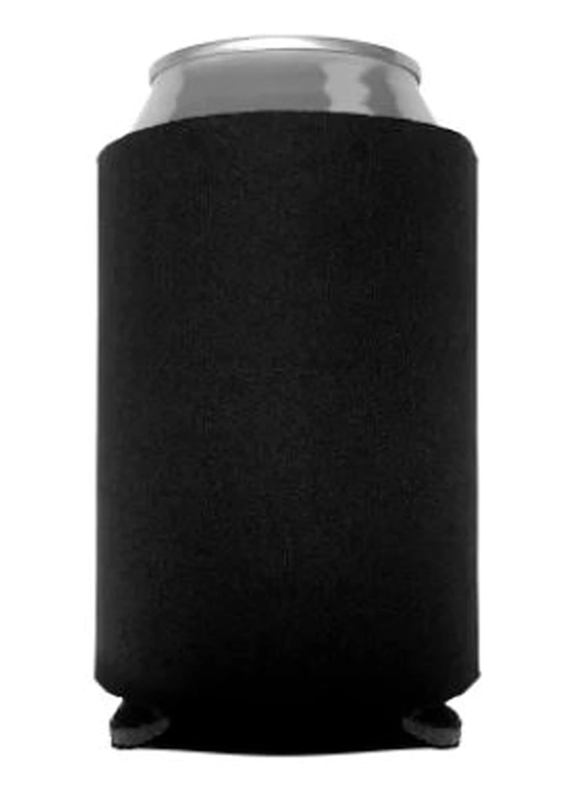Kropsis Can Cooler Sleeves Blank Poly Foam 12 oz to 16 oz | Customizable Party & Wedding Bulk (50, Black) - main product image