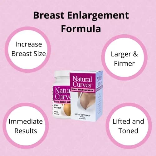 Natural Curves Breast Enhancement Pills Estrogen Support Vegan Non-GMO 60ct | Supports Fuller, Firmer Bust in 30 Days thumbnail 4