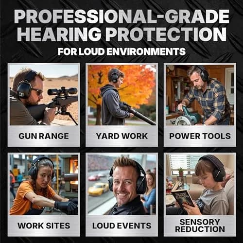 DECIBEL DEFENSE Ear Protection 37 dB NRR Safety Red | Industry-Leading Noise Reduction thumbnail 6