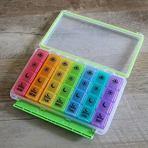 EZY DOSE Weekly Pill Organizer Case with 7 Pop-Out Compartments | 22.9 cm (9 in) Length thumbnail 5