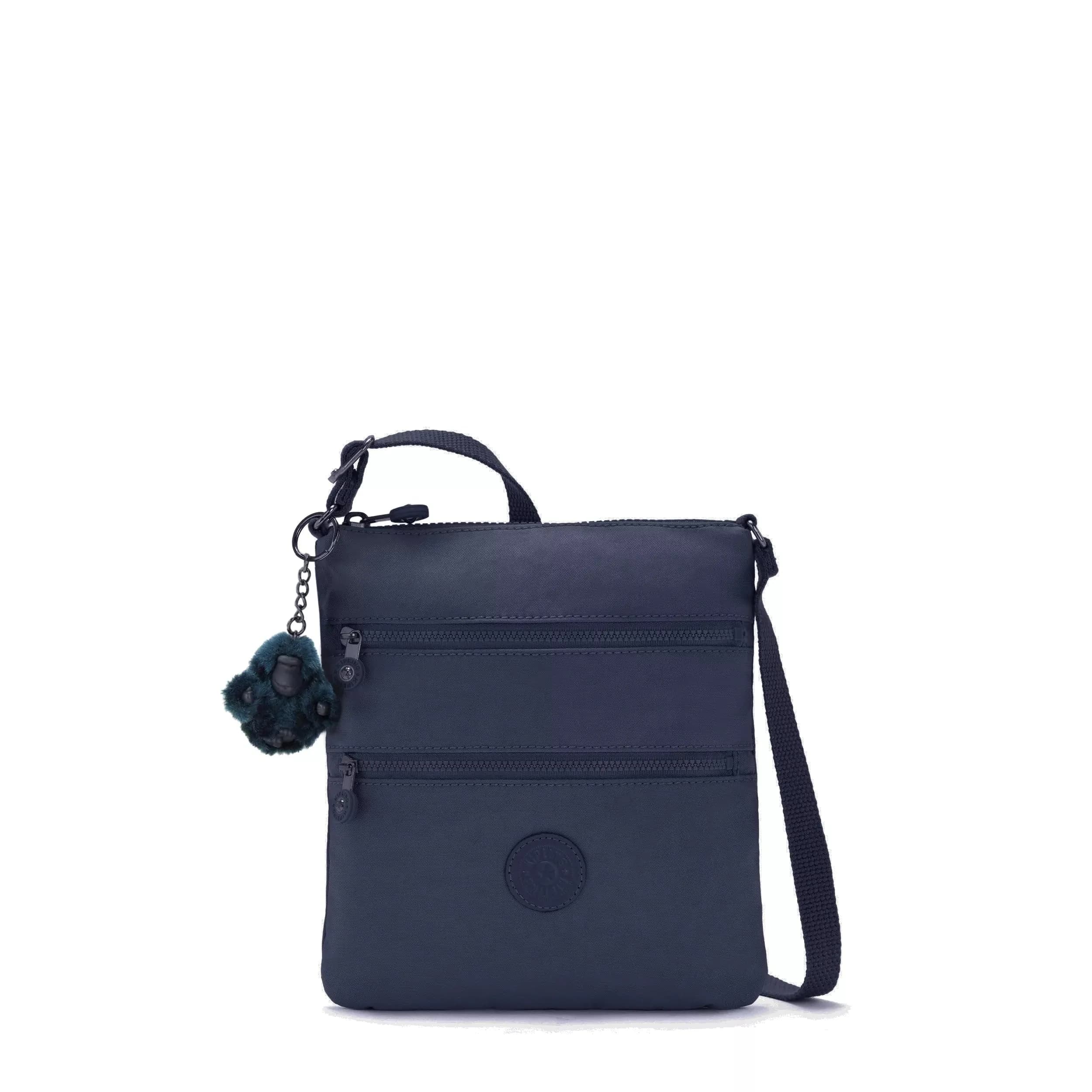 Kipling Keiko Mini Bag Lightweight Crossbody Purse | Adjustable Nylon Shoulder Sling (8"L x 9"H x 1.25"D) — Blue Bleu 2