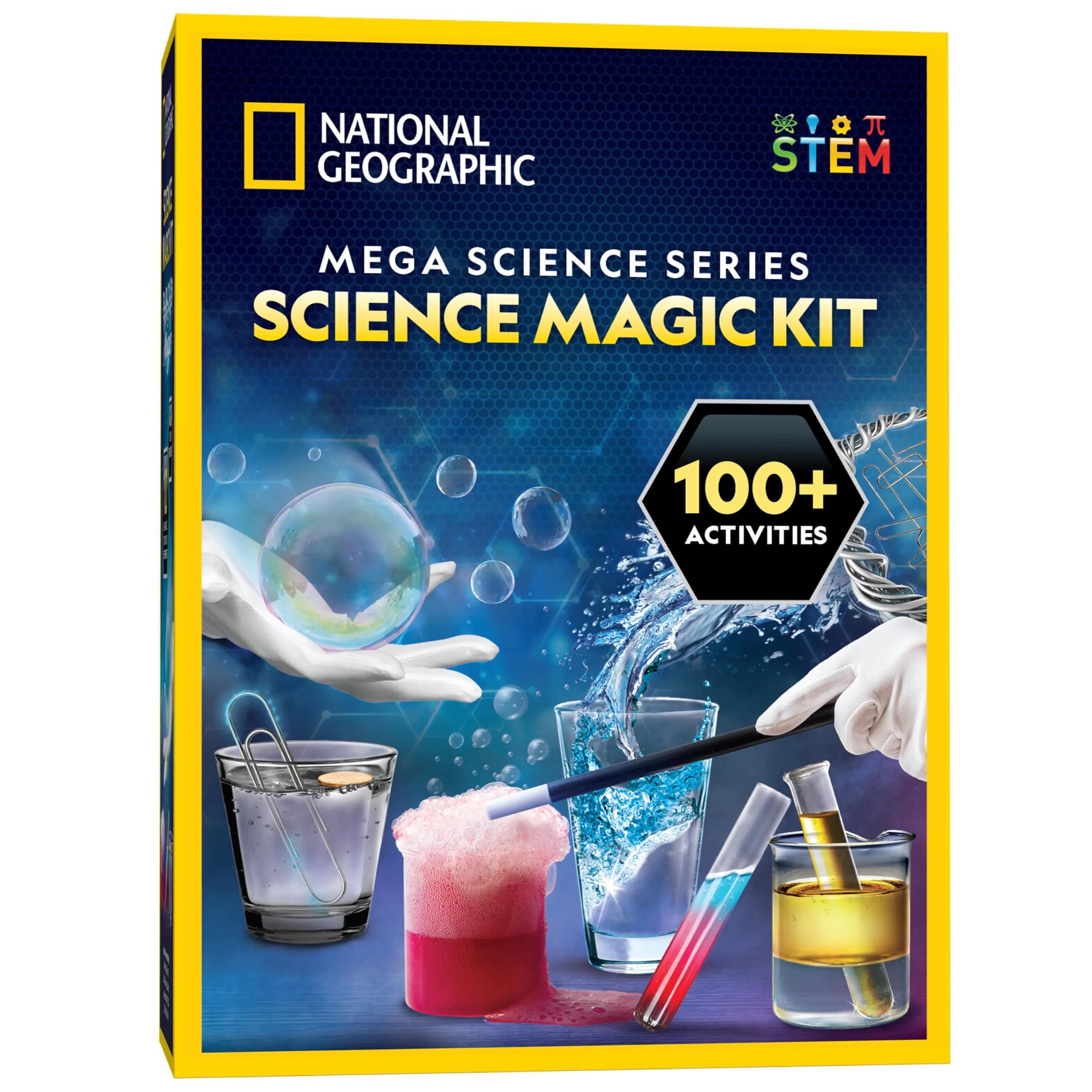 NATIONAL GEOGRAPHIC Science Magic Kit Mega Science Kit | 100+ Experiments & Magic Tricks