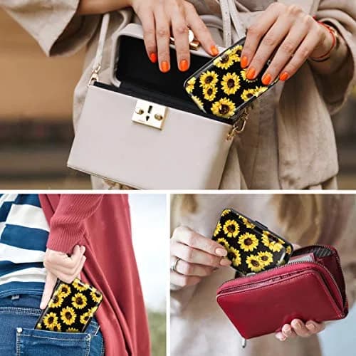 Coco Rossi RFID Aluminum Credit Card Holder Small Mini Wallet Women | Slim & Secure thumbnail 7
