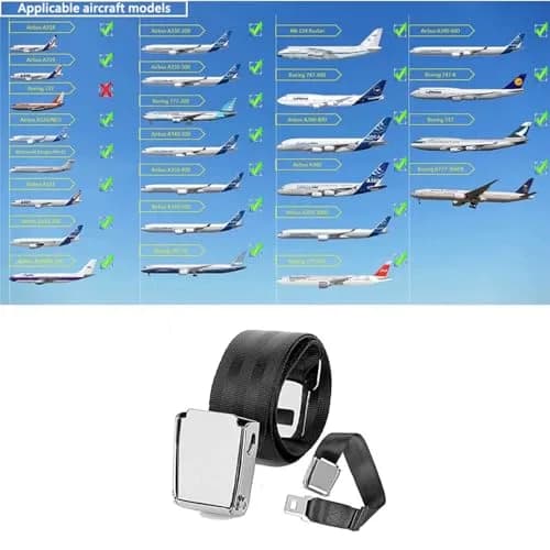 NANQUAN Adjustable 7-31" Airplane Seat Belt Extender | Universal Fit for All Airlines in US Except Southwest thumbnail 2