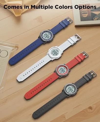 Beeasy Ultra-Thin Digital Watch Blue 44mm (1.73in) Case | Waterproof 50M with Stopwatch & Dual Time thumbnail 8