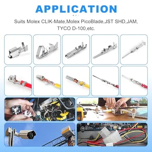 Yangoutool Micro Molex Crimper: 32-20AWG (0.03-0.52mm²) | Compatible with Molex, JST, JAE, D-Sub, Precision Crimping Tool thumbnail 7