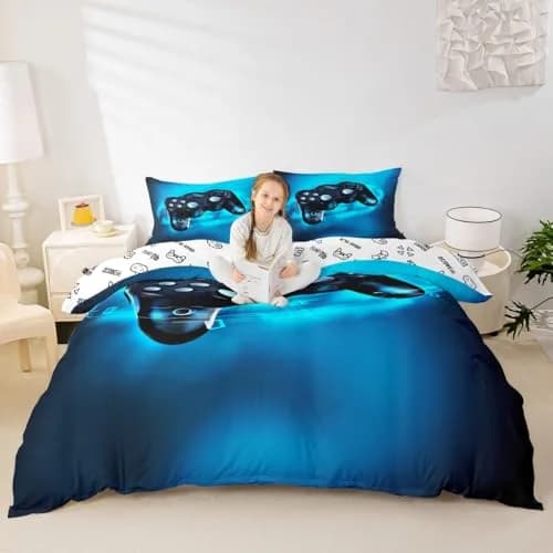 Feelyou Gamer Bedding Set Queen Size 183cm x 183cm (72"x72") | Modern Video Game Theme thumbnail 4