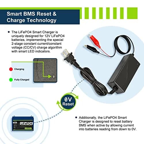 ExpertPower 12V 2A LiFePO4 Charger for Deep Cycle Batteries | UL Listed thumbnail 4