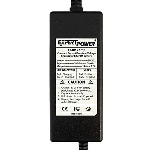 ExpertPower 12V 2A LiFePO4 Charger for Deep Cycle Batteries | UL Listed thumbnail 6