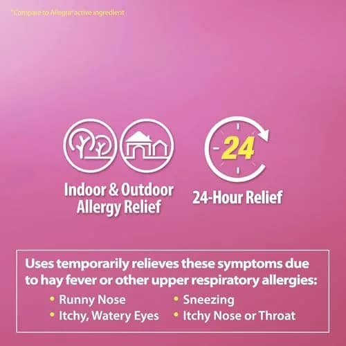 HealthA2Z Fexofenadine HCl 180mg | 24-Hour Allergy Relief, 120 Caplets thumbnail 7