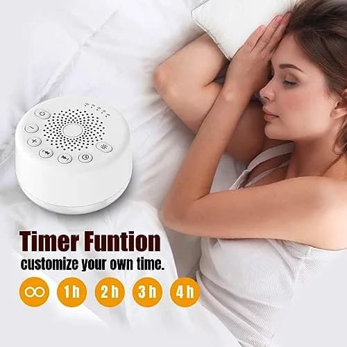 Easysleep White Noise Machine with 25 Sounds & Night Light | Compact & Portable for Sleep Relaxation thumbnail 6