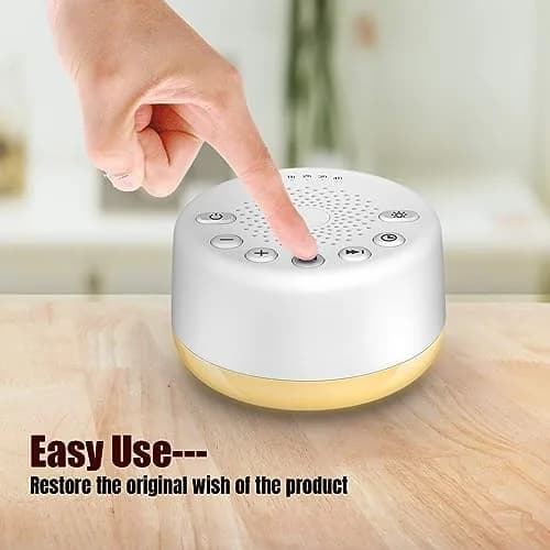 Easysleep White Noise Machine with 25 Sounds & Night Light | Compact & Portable for Sleep Relaxation thumbnail 7