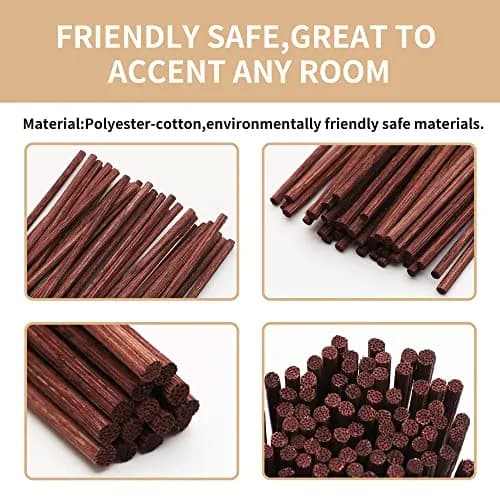 VFULIE 100PCS Reed Diffuser Sticks 10 inches (25.4 cm) | Natural Rattan for Aroma Diffusion thumbnail 2