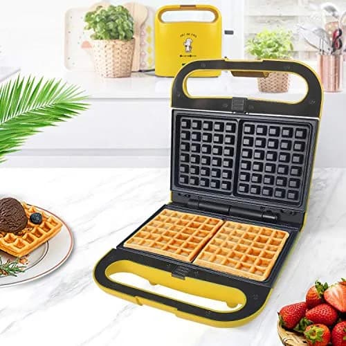 Health and Home 3 Interchangeable Baking Plates for Doughnut & Waffle Maker | Non-Stick, 1200W, Easy Clean, Compact Storage thumbnail 3