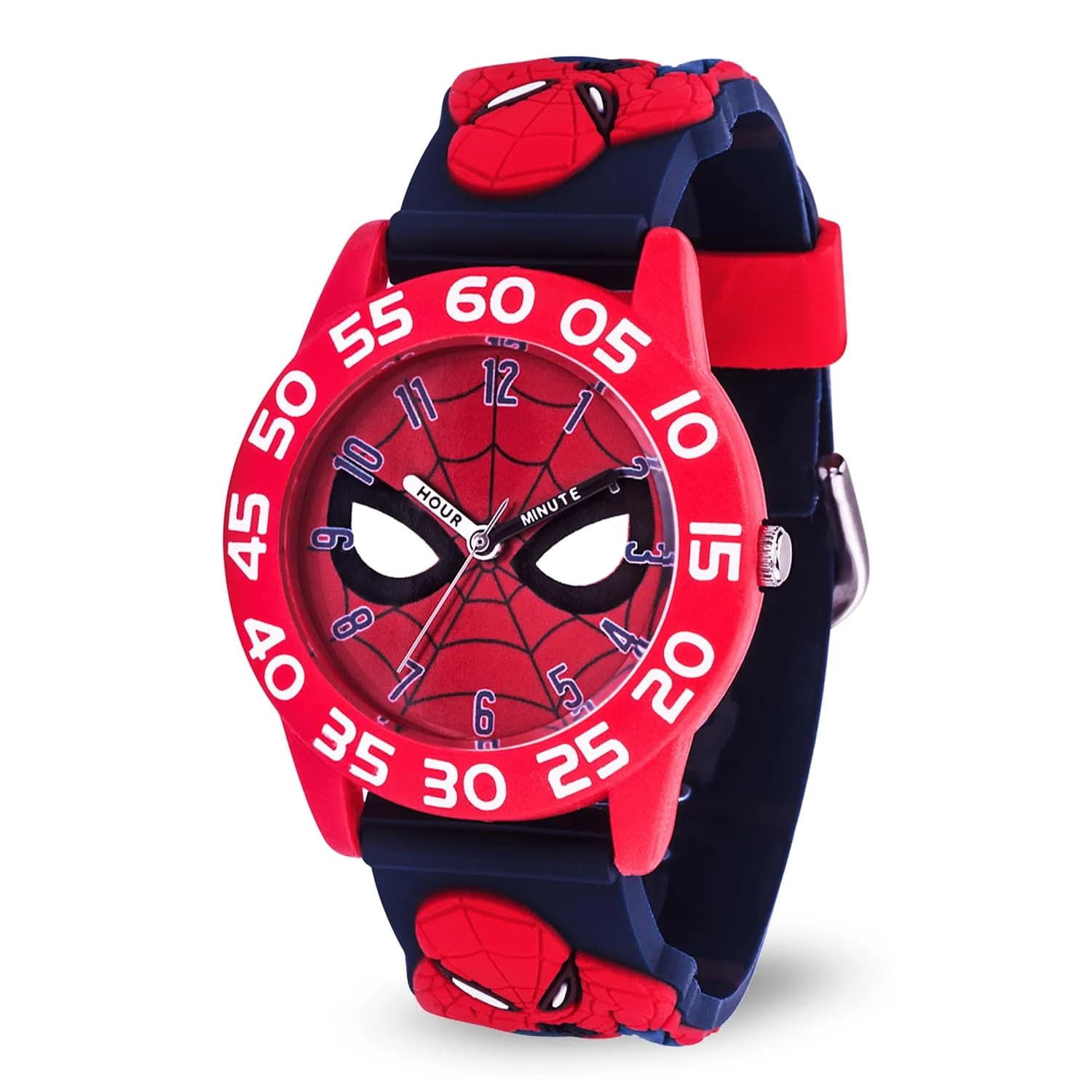 Marvel Spider-Man Kids Watch – Red Plastic Strap & 30M Water Resistance (32mm Dial, Official Licensed Toy) - main product image