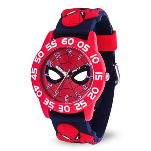 Marvel Spider-Man Kids Watch – Red Plastic Strap & 30M Water Resistance (32mm Dial, Official Licensed Toy) thumbnail 1