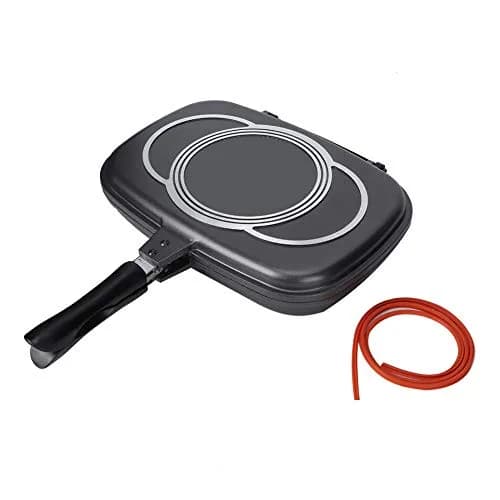 FastUU Double-Sided Pressure Frying Pan 46cm (18.1in) | Seals Food for Healthier Cooking thumbnail 9