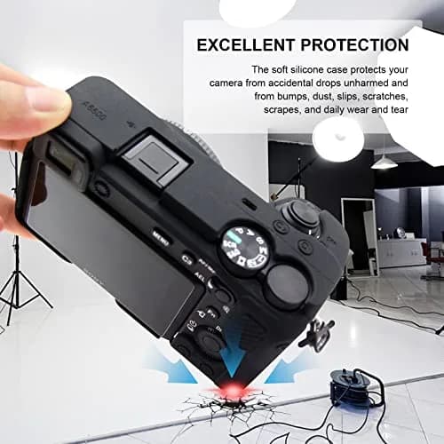 Easy Hood Silicone Camera Case for Sony A6600 Alpha 6600 ILCE-6600 Black | Compact & Durable thumbnail 3