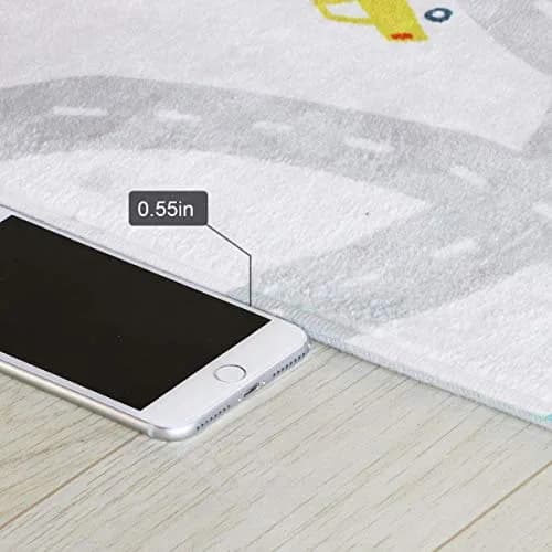 LIVEBOX Kids Road Traffic Rug 4'x6' | Washable, Non-Slip Playmat for Kids thumbnail 3