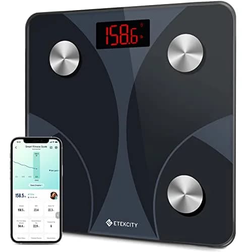 Etekcity Smart Body Composition Scale | Textured Black | 25.9 cm (10.2 in) thumbnail 1