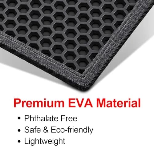Waretary Cat Litter Mat, 36"x30" Waterproof, Scatter Control, Black thumbnail 5