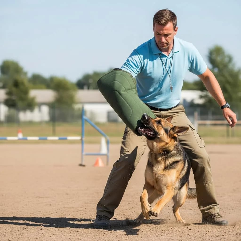 Morezi Dog Bite Sleeve Training Large Dogs | Protective Tug & Bite Toy for Puppies & K9s — Green 2