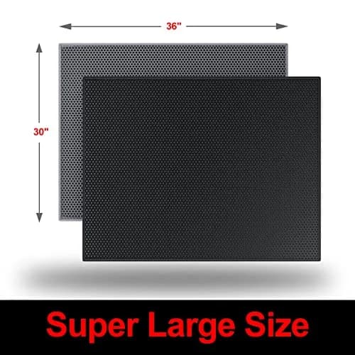 Waretary XL Cat Litter Mat 90cm x 76cm (36"x30") | Waterproof Scatter Control Grey thumbnail 8