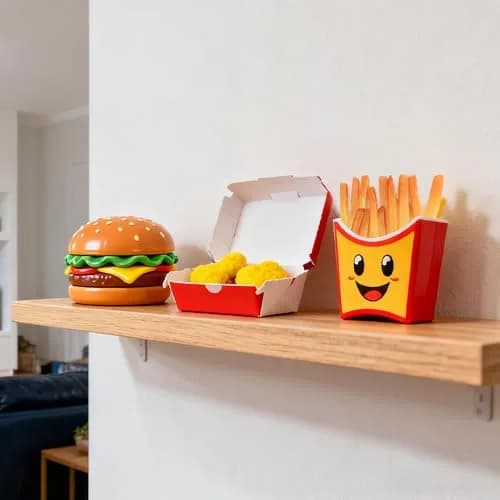 Hagao Fake French Fries 15 pcs | Realistic Polyurethane Play Food for Kitchen Decor thumbnail 2