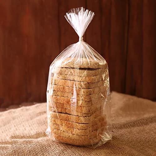 Morepack Plastic Bread Bags with Twist Ties 18x4x8 Inch (100 Pcs, Clear) | Gusseted for Large Loaves thumbnail 7