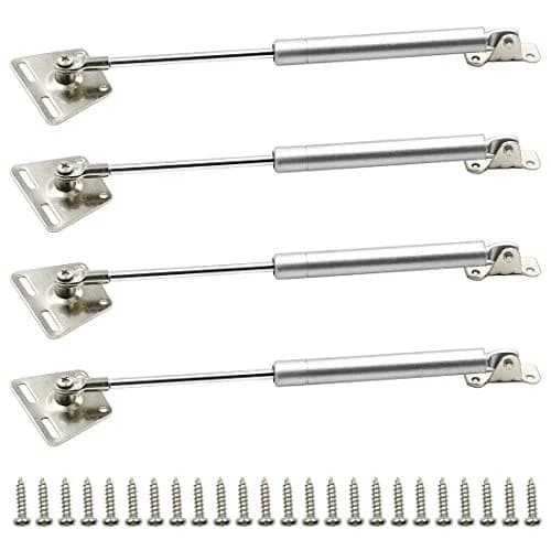 Hxchen Hydraulic Cabinet Hinges 10 Inch (250mm) 100N Soft Close Lid Support Rods | Pack of 4 thumbnail 1