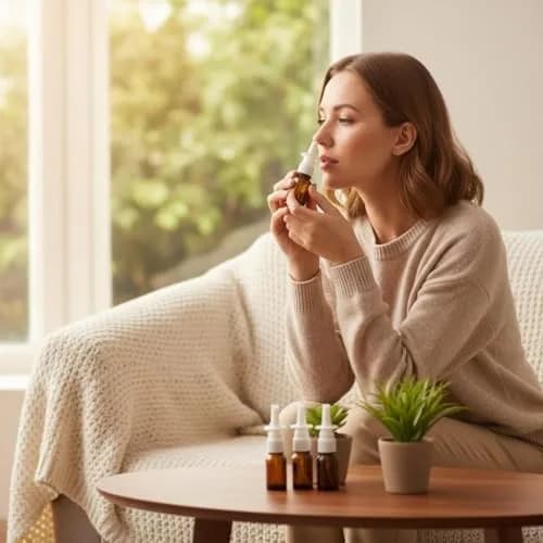 Happyupcity Refillable Glass Spray Bottle 10ml | Portable Brown Nasal & Cosmetic Container thumbnail 6