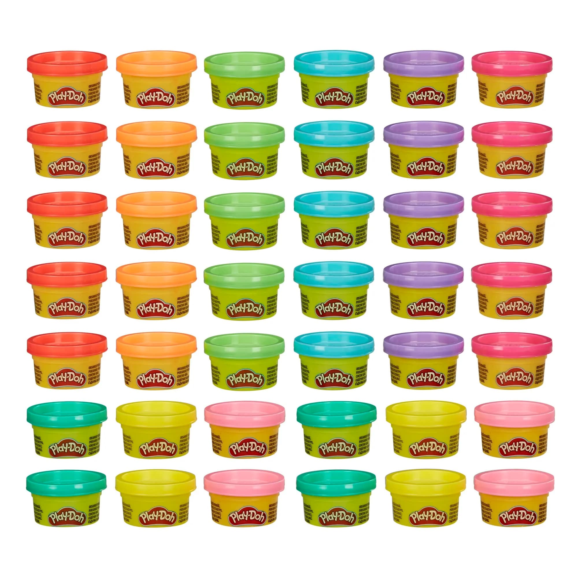 Play-Doh Bulk Handout 42-Pack of 1-Ounce Modeling Compound Cans | Assorted Colors, Non-Toxic, Value Pack