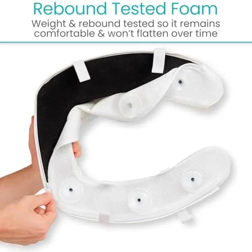 Vive Toilet Seat Cushion 2" Height (5.1 cm) - Soft Foam Padded for Standard & Elongated Seats thumbnail 4