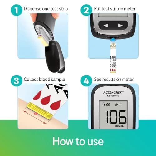 Accu-Chek Guide Glucose Test Strips 100 Count | Fast, Accurate Blood Sugar Monitoring thumbnail 4