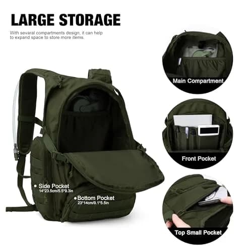 Mardingtop 25L Tactical Backpack Military Rucksack for Camping & Hiking | Water-Resistant, Expandable, Unisex thumbnail 4