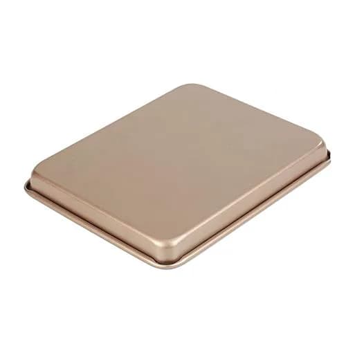 Walooza Nonstick Baking Sheets Pan Set of 2, 11 Inch Rectangular Cookie Sheet Replacement Toaster Oven Tray | Heavy Duty & Easy Clean thumbnail 3