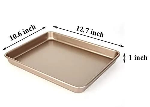 Walooza Nonstick Baking Sheet Pan Oven Set 13 inch | Durable Carbon Steel Bakeware for Kitchen thumbnail 2