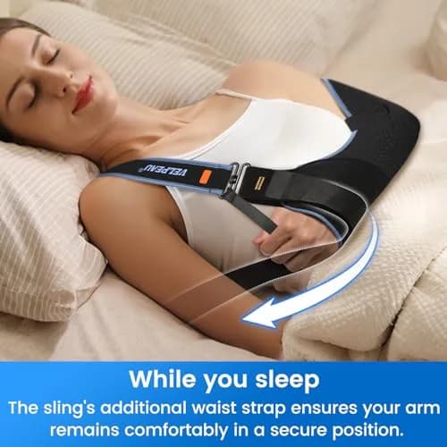 Velpeau Medical Arm Sling Shoulder Immobilizer XL (119.4cm Underbust) | T-Shaped Strap for Stability thumbnail 7