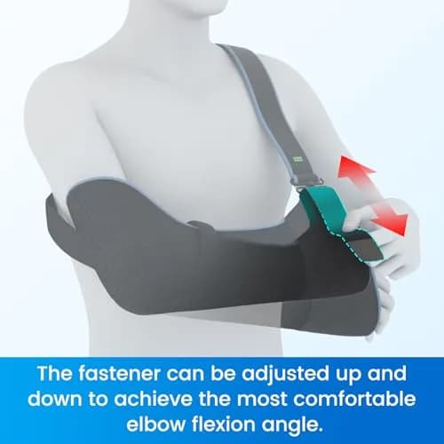 Velpeau Medical Arm Sling Shoulder Immobilizer XL (119.4cm Underbust) | T-Shaped Strap for Stability thumbnail 8