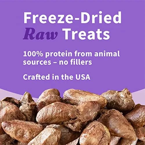 Halo Freeze-Dried Raw Dog Treats, Chicken Hearts Recipe, 2 oz | Natural, High Protein, Portable thumbnail 4