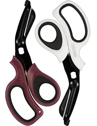 MEUUT Medical Trauma Shears 2-Pack 20.3 cm (8 Inch) | Sharp Stainless Steel Blades for Nurses & EMTs thumbnail 1
