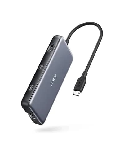 Anker 555 USB-C Hub (8-in-1) with 4K@60Hz HDMI, 10Gbps USB-C & 2 USB-A Data Ports, Ethernet, SD/MicroSD Card Reader, 85W PD Pass-Through thumbnail 4
