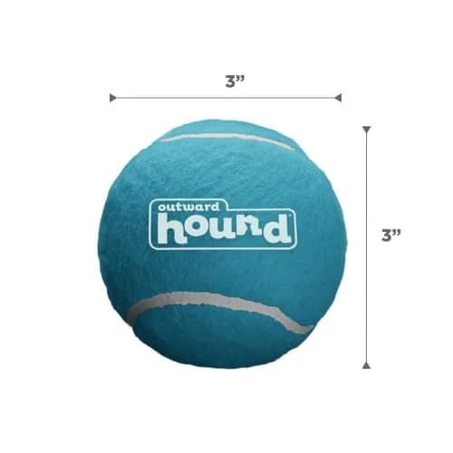 Outward Hound Squeaker Ballz Tennis Ball Dog Toy, Large 3" (7.6 cm) 4-Pack | Durable Fetch & Training Toy thumbnail 6