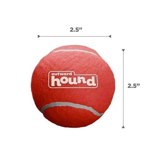 Outward Hound Squeaker Ballz Tennis Ball Dog Toy, Medium 2.5" (6-Pack) | Bright, Bouncy, Squeaky Fetch Toy thumbnail 7